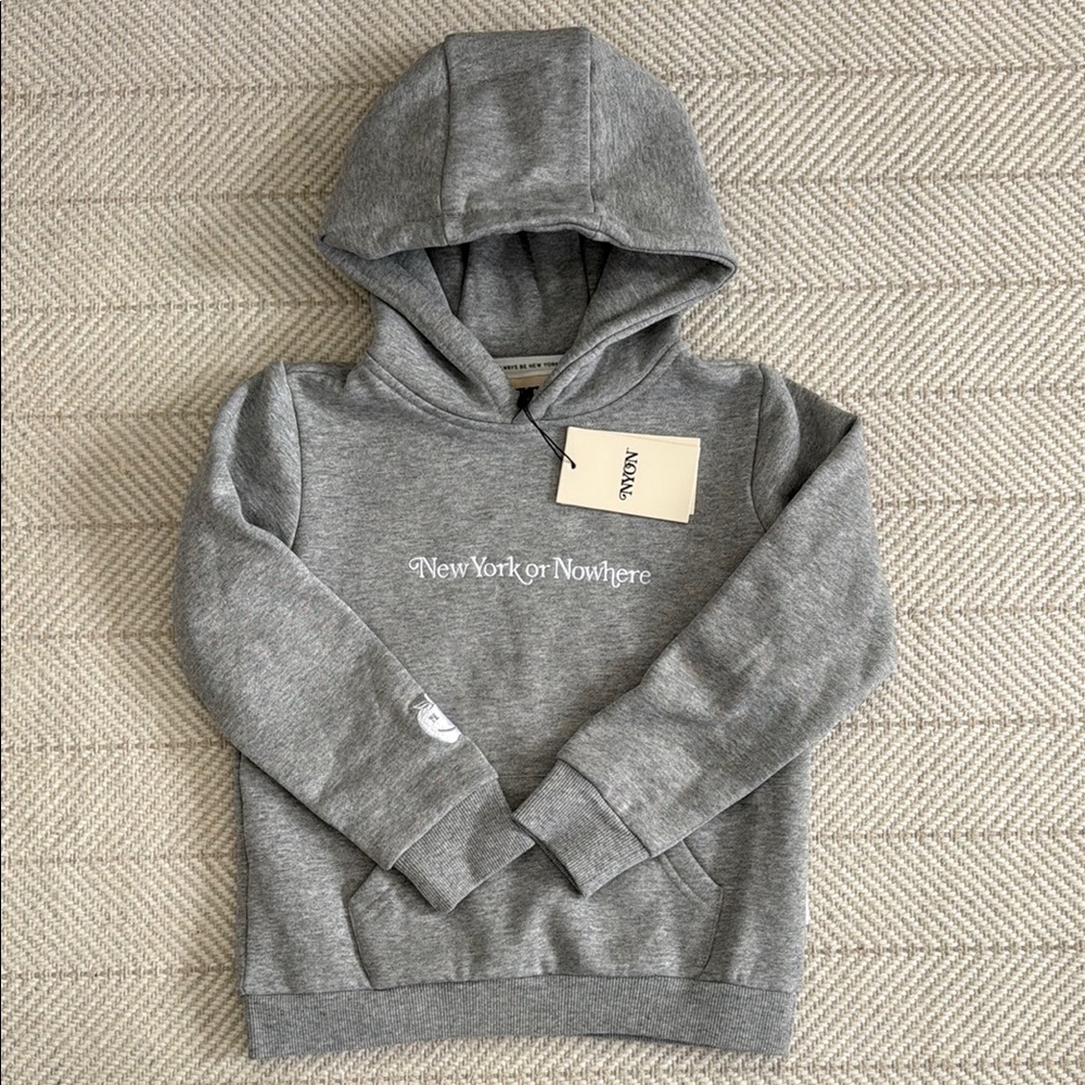 Kids Grey NYON ‘NewYork or Nowhere' Signature Pullover Hoodie